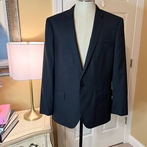 EUC Men's J.Crew Ludlow Super 120's Loro Piana Wool Gray Blazer Jacket 44R 44 R